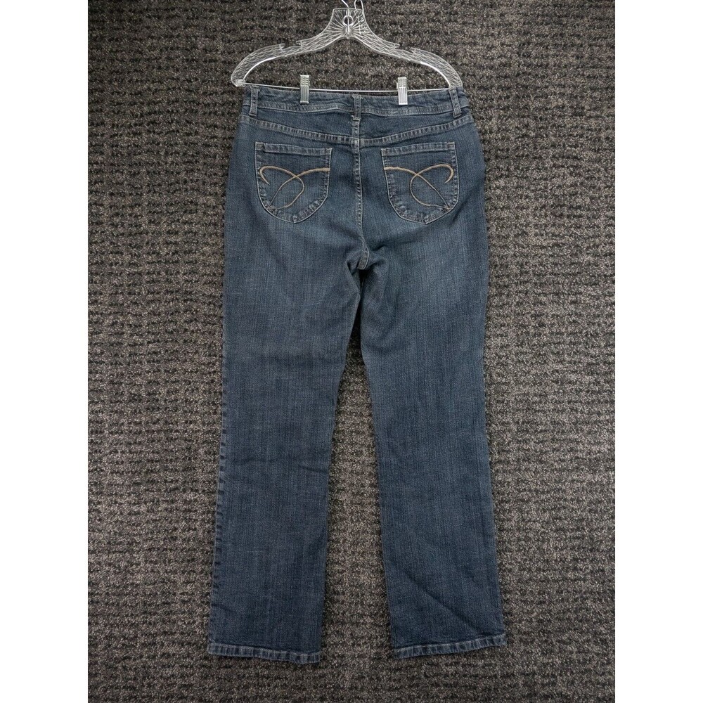 Chico's Jeans Womens 2 (31x30) Blue Straight Platinum Quartz RG Stretch Denim - Picture 11 of 13